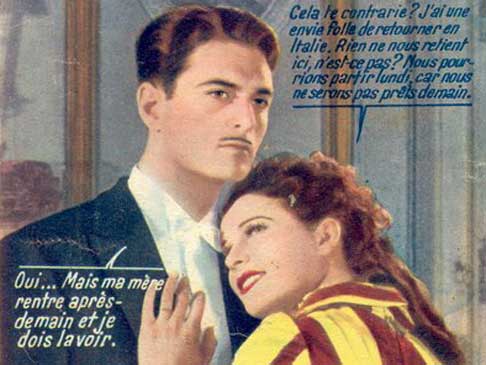 Ciné-roman "Anna Karénine" in Festival 1953 - Noir et blanc colorisé - image issue du forum "passion et partage"